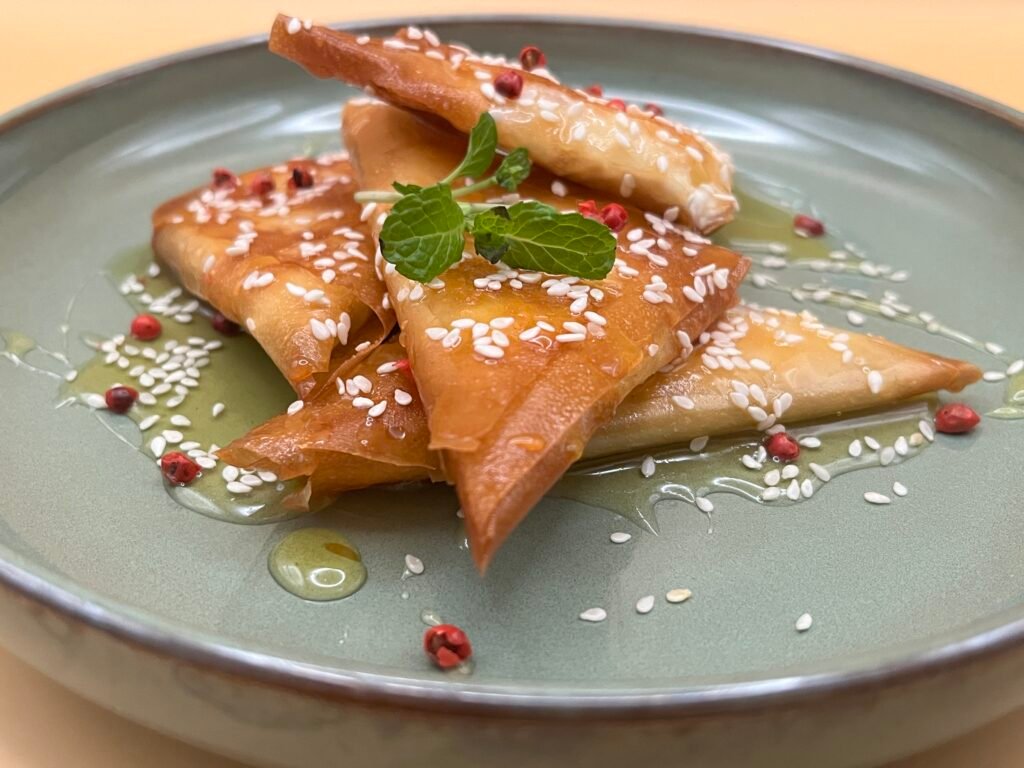 Greek feta with honey